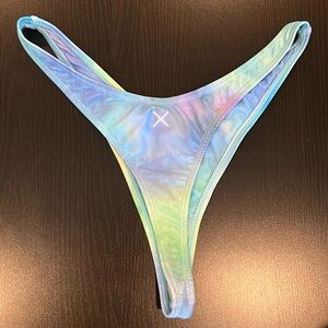 Boutine LA Sky Blue Watercolor Chic 80s Bottom